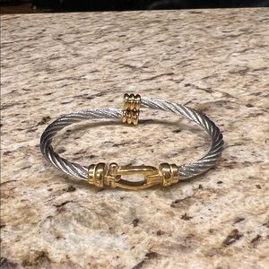 Elegant Silver and Gold Women's Bracelet